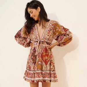 i guess so mini dress white burgundy I Guess So Mini Dress White / Burgundy Curve